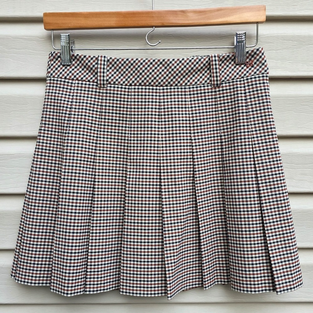 Aritza Sunday Best Micro Skirt 6 Mini Plaid Check High Rise Luxe Academia Ivy